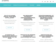 Tablet Screenshot of healthtipp.com